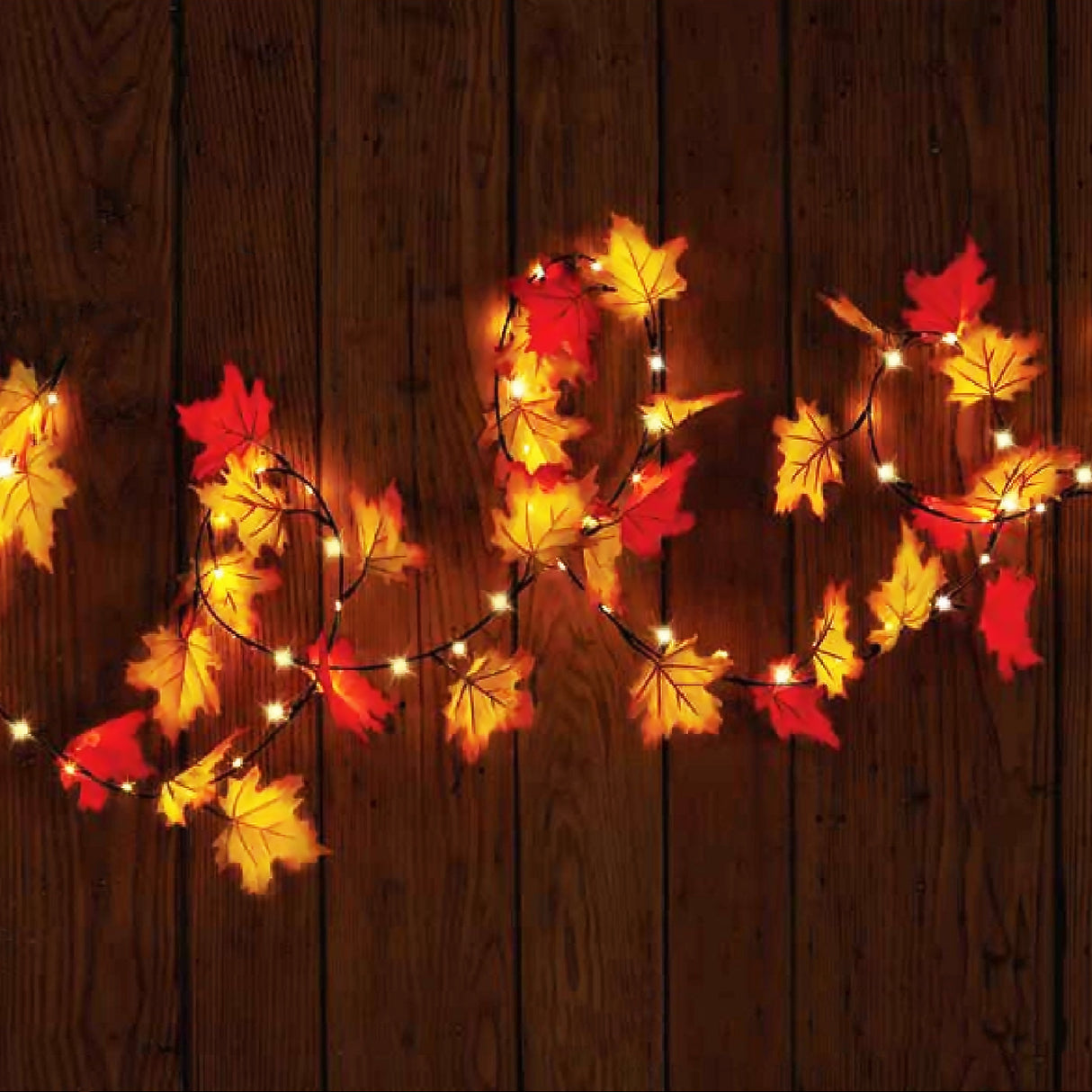 Maple Leaf Vine Garland for Thanksgiving & Fall Home Decor-4