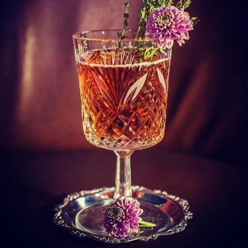 Vintage Coaster - Gold & Silber