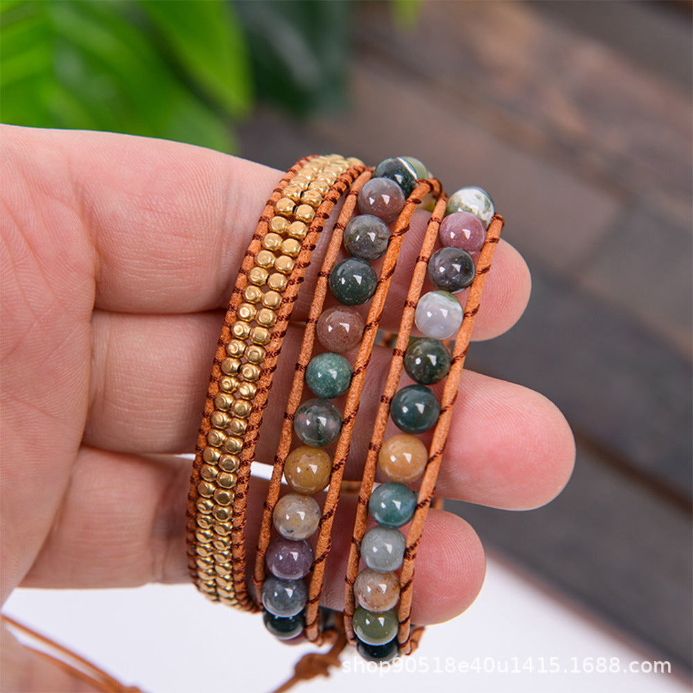 Hand-woven Multi-layered Beaded Bracelet