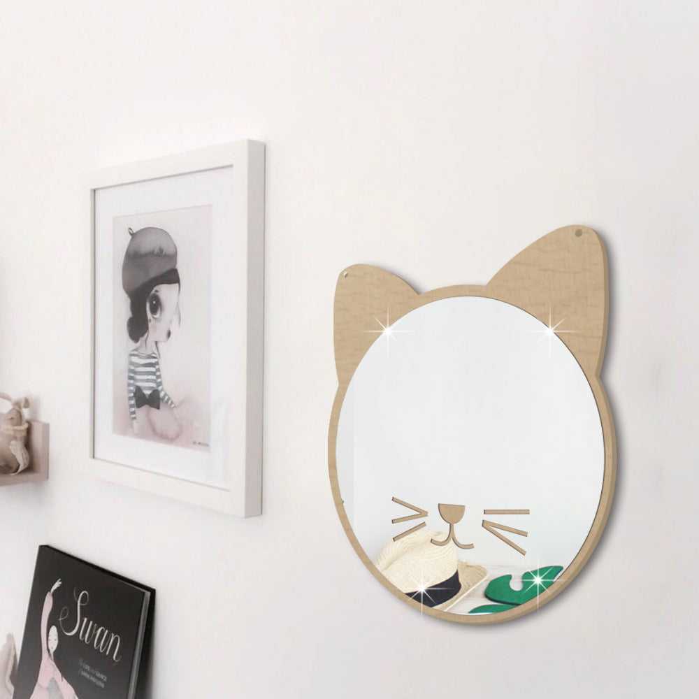 Cat Shape Hanging Makeup Mirror