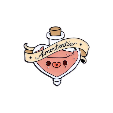 Enamel Potion Love Brooch