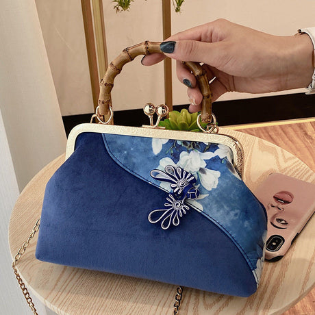 Handtasche im ethnischen Stil handgefertigte Qipao-Tasche chinesischer Stil.