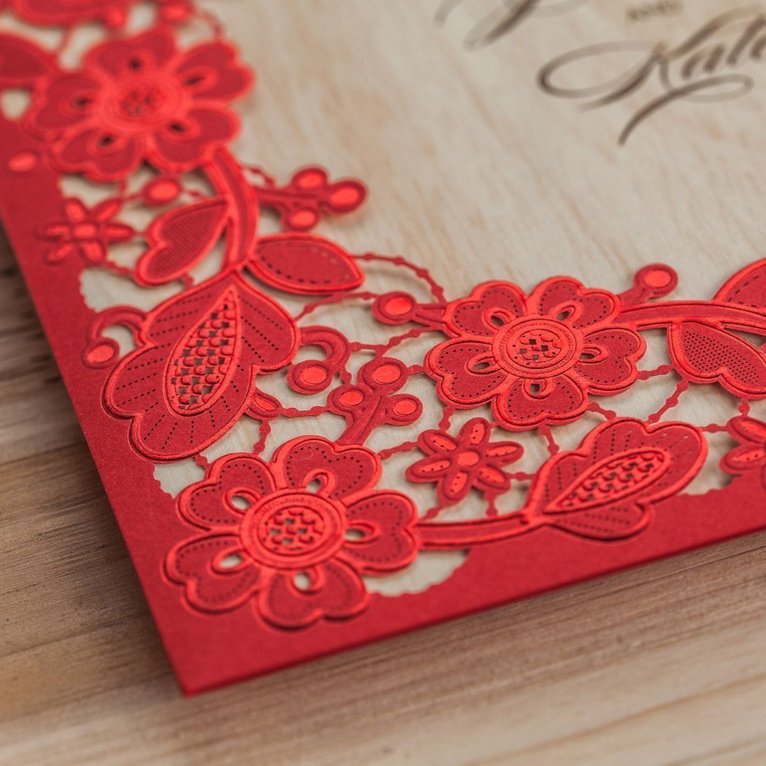 Personalized Custom Red Invitation