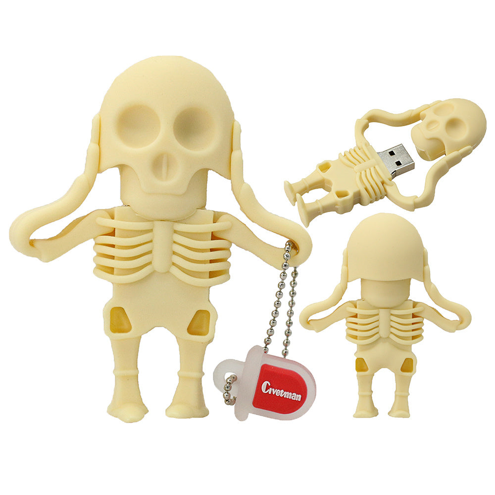 Persönlichkeit Kreative Cartoon Schädel USB-Sticks