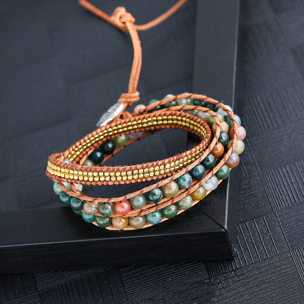 Hand-woven Multi-layered Beaded Bracelet