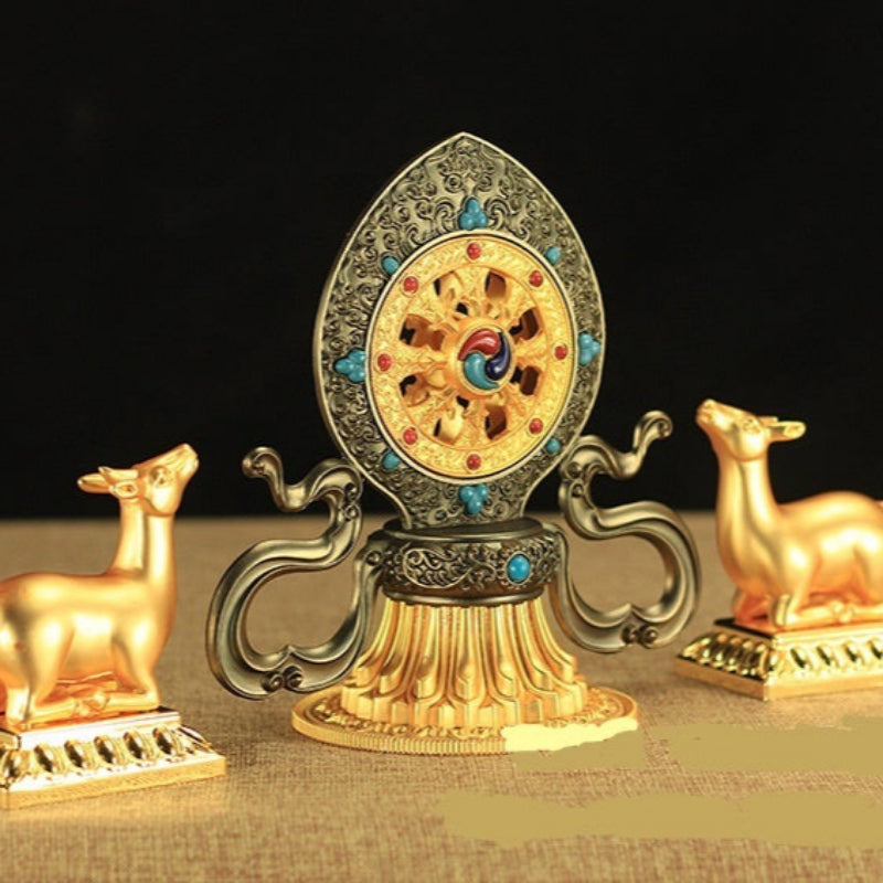 Tibetischer Buddhismus tantrisches Instrumentrad Wang Qizhen