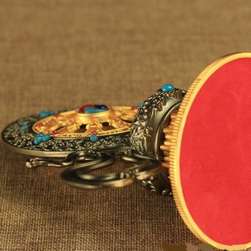 Tibetischer Buddhismus tantrisches Instrumentrad Wang Qizhen