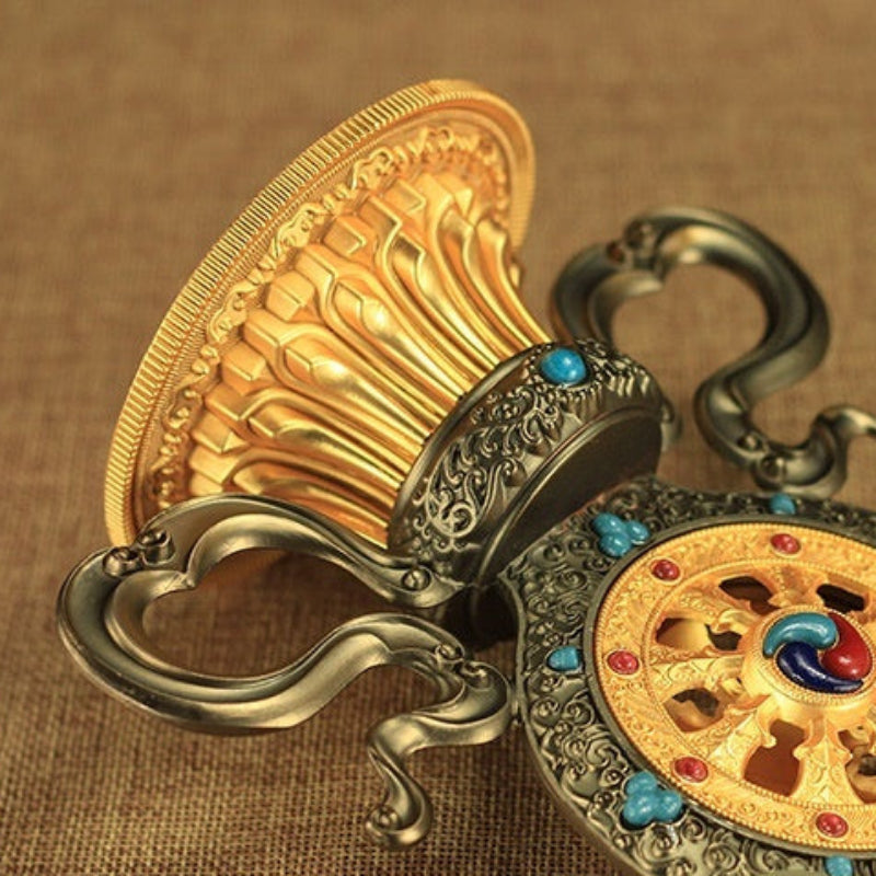 Tibetischer Buddhismus tantrisches Instrumentrad Wang Qizhen