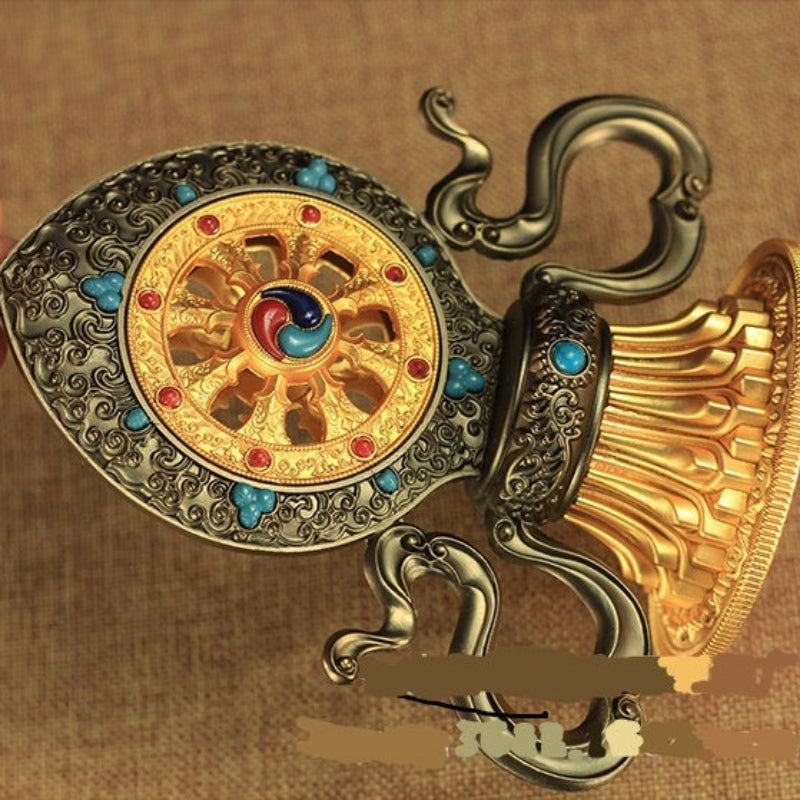 Tibetischer Buddhismus tantrisches Instrumentrad Wang Qizhen