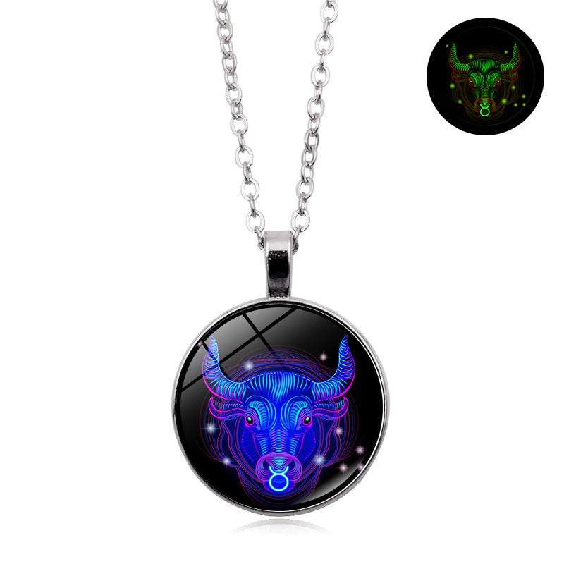Luminous Zodiac Pendant Necklace–4