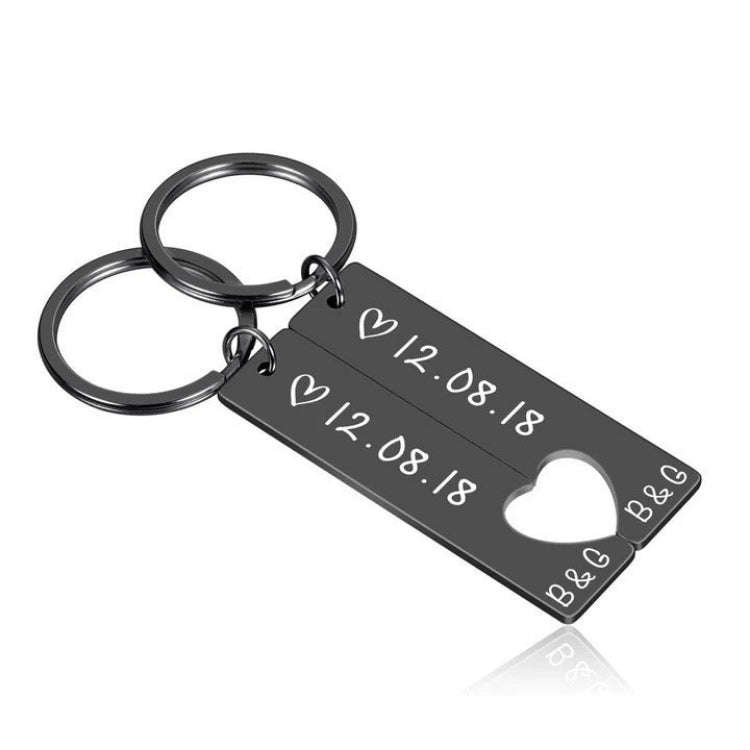 Customized Couples Keychain Boyfriend Girlfriend Anniversary Valentine's Day Gifts