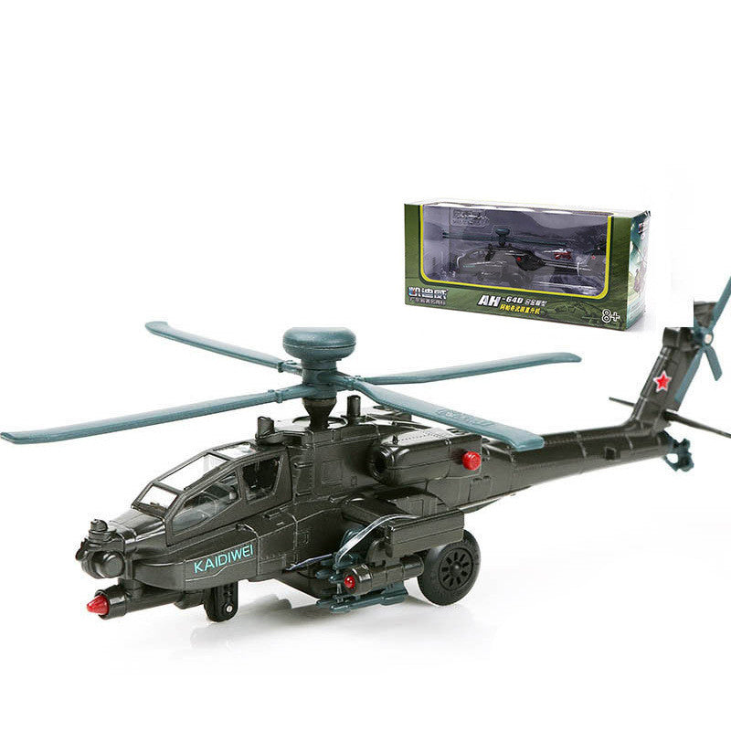 Apache Gunship Model Alloy Military AH-64D Aircraft