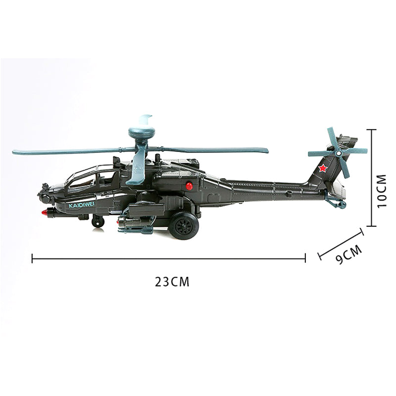 Apache Gunship Model Alloy Military AH-64D Aircraft