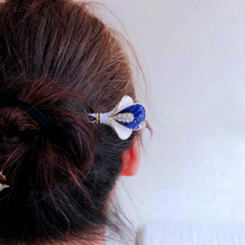 Legierungspalast Schrittschüttelteller Haarnadelblau und weißes Porzellan