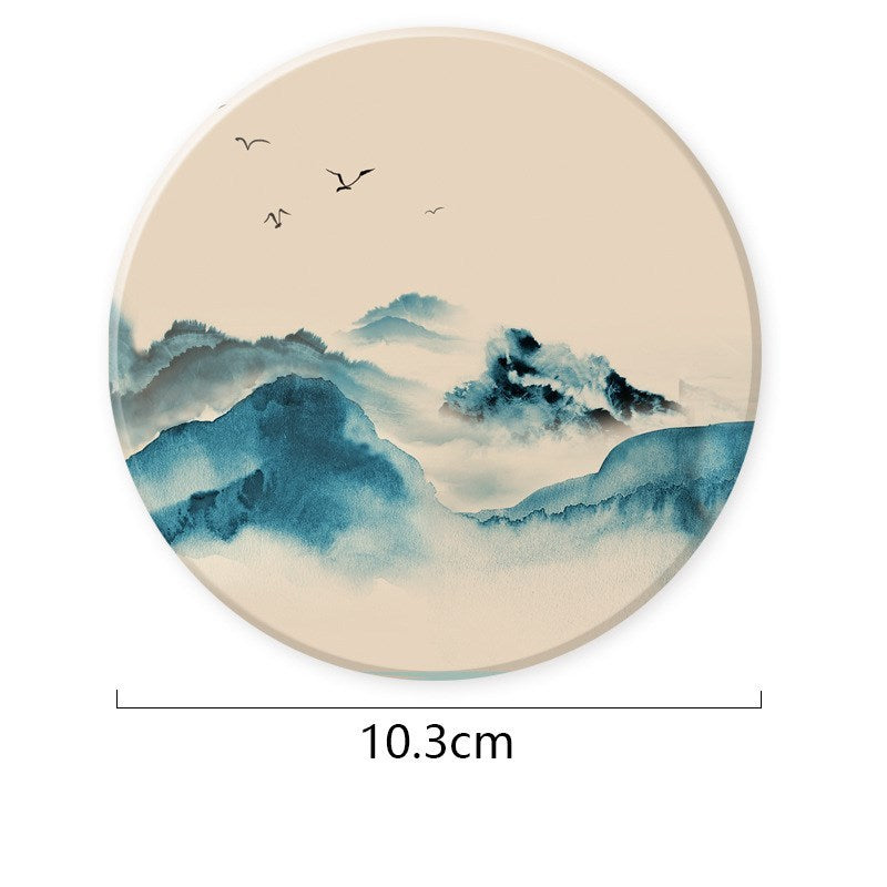 Chinesische Esstischmatte Wasserflasche Matte absorbierender Untersetzer