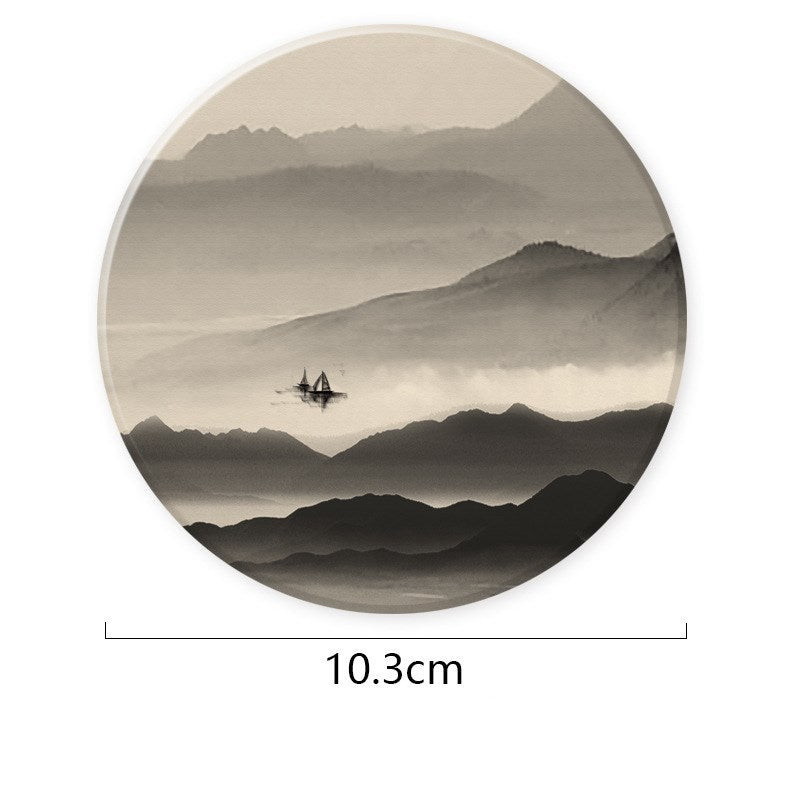 Chinesische Esstischmatte Wasserflasche Matte absorbierender Untersetzer