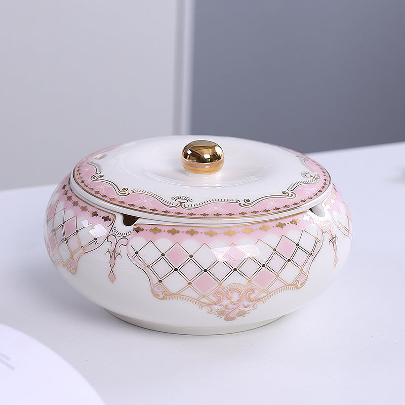 Haushaltskreatives Keramik großer Aschenbecher mit Deckel