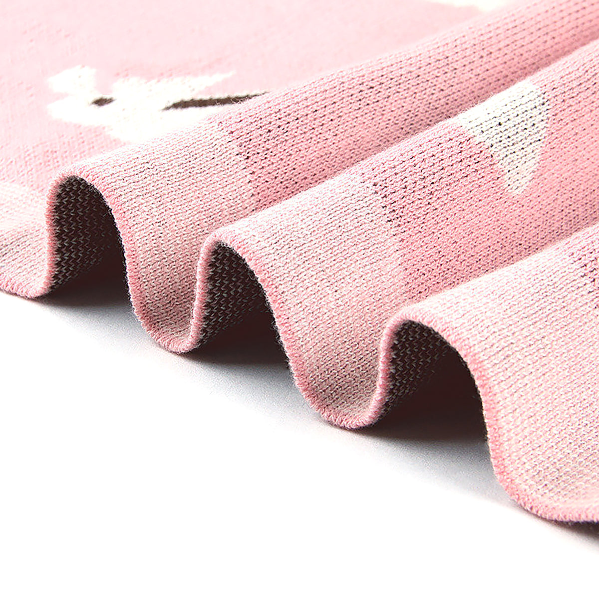 Knitted Bunny Hug Baby Blanket All Season Cotton Carrying Blanket-3