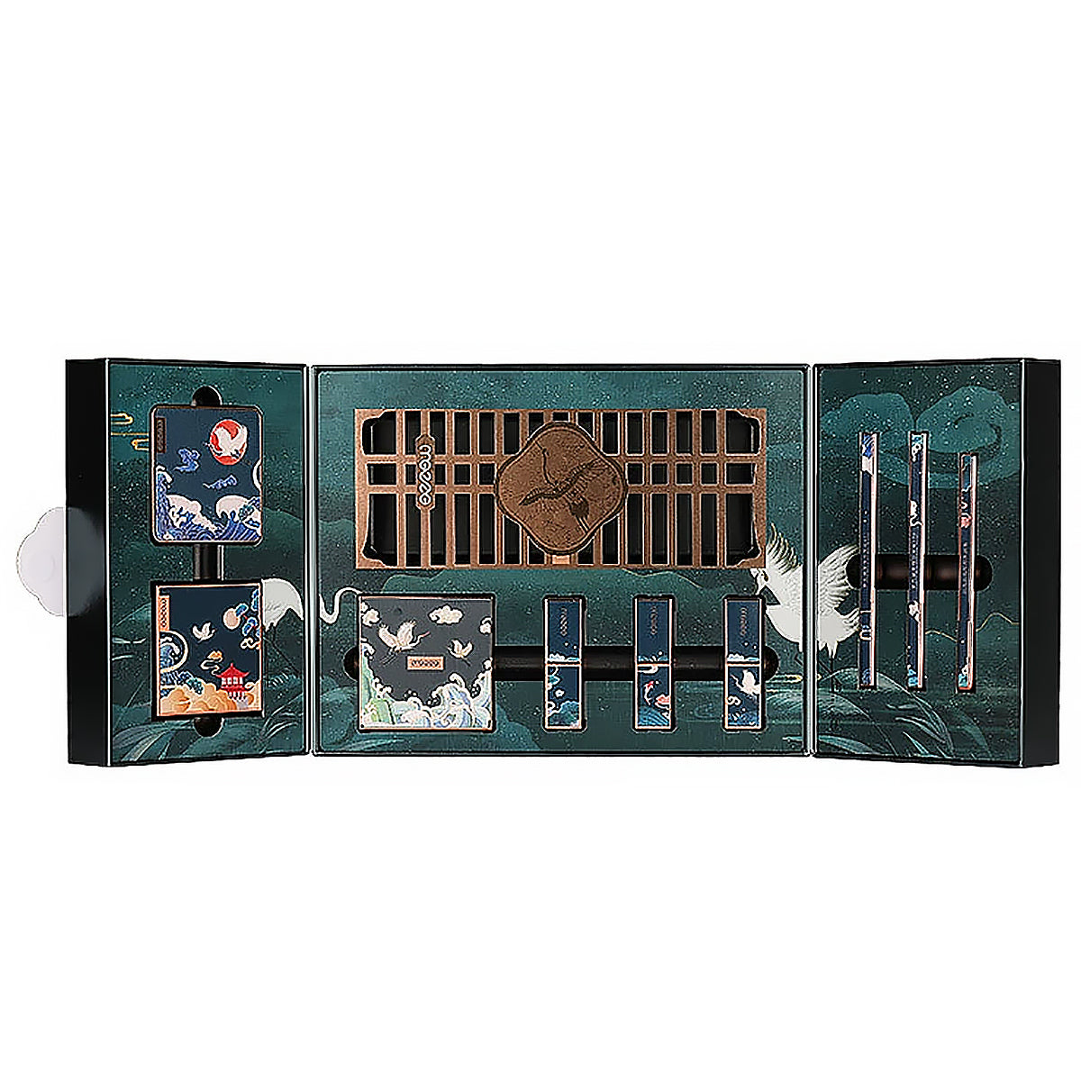 Chinoiserie Eyeshadow Carved Lipstick Set Afterglow Makeup Set-5