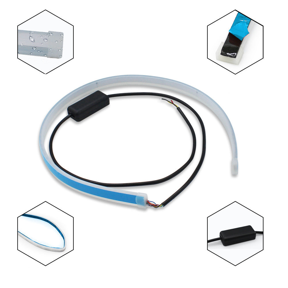 Led Car Running Lights Waterproof Auto Turn Signal Headlights Cool Car Accessories