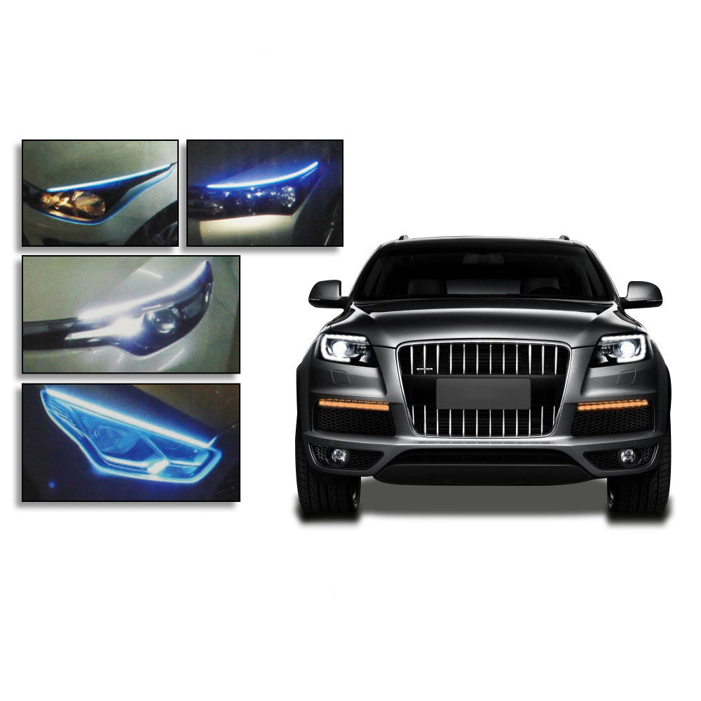 Led Car Running Lights Waterproof Auto Turn Signal Headlights Cool Car Accessories