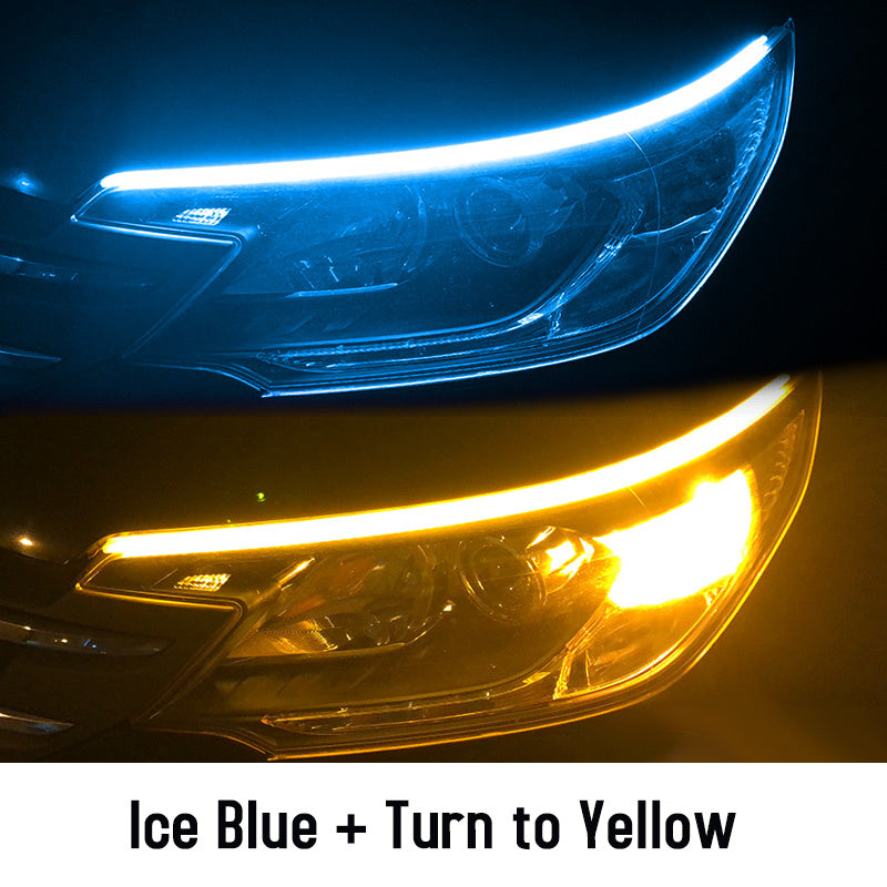 Led Car Running Lights Waterproof Auto Turn Signal Headlights Cool Car Accessories