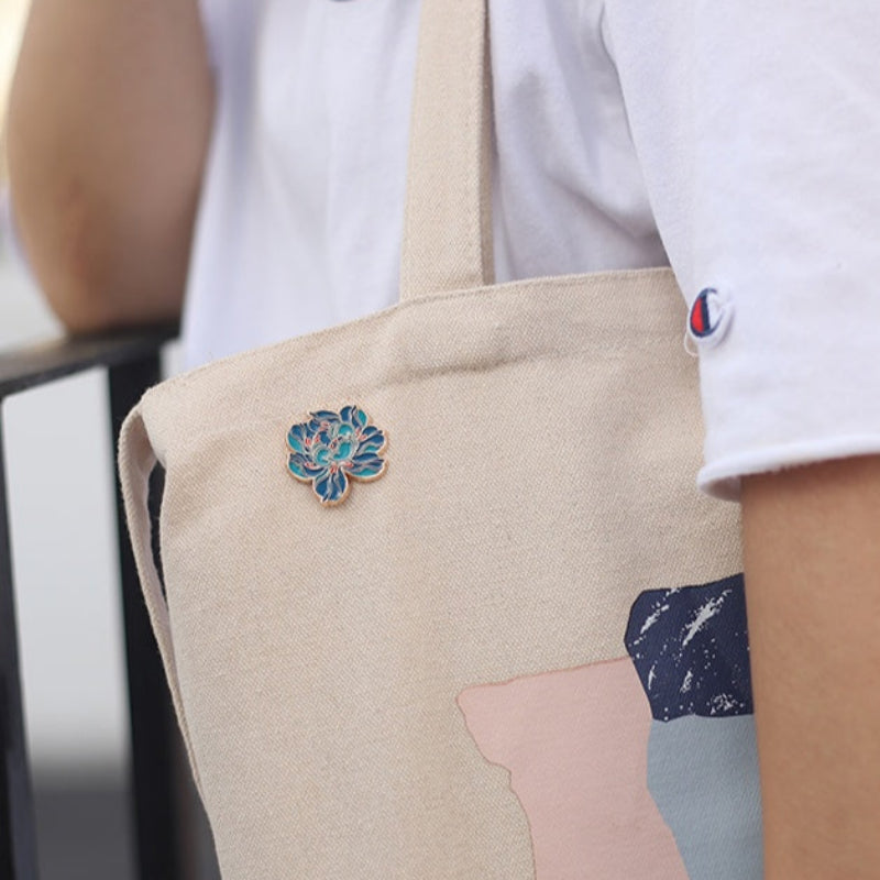 Nationale Stil Pfingstrose Blumenbrosche süß