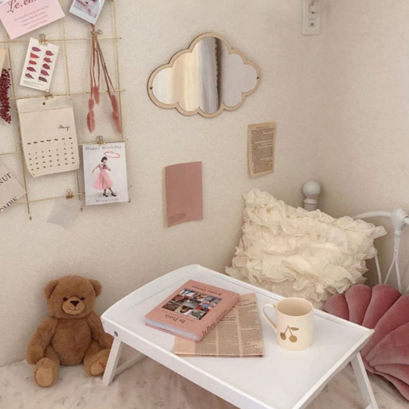 Makeup Mirror Wall Hanging Mirror Desktop Bedroom Sticker Hanging Mirror