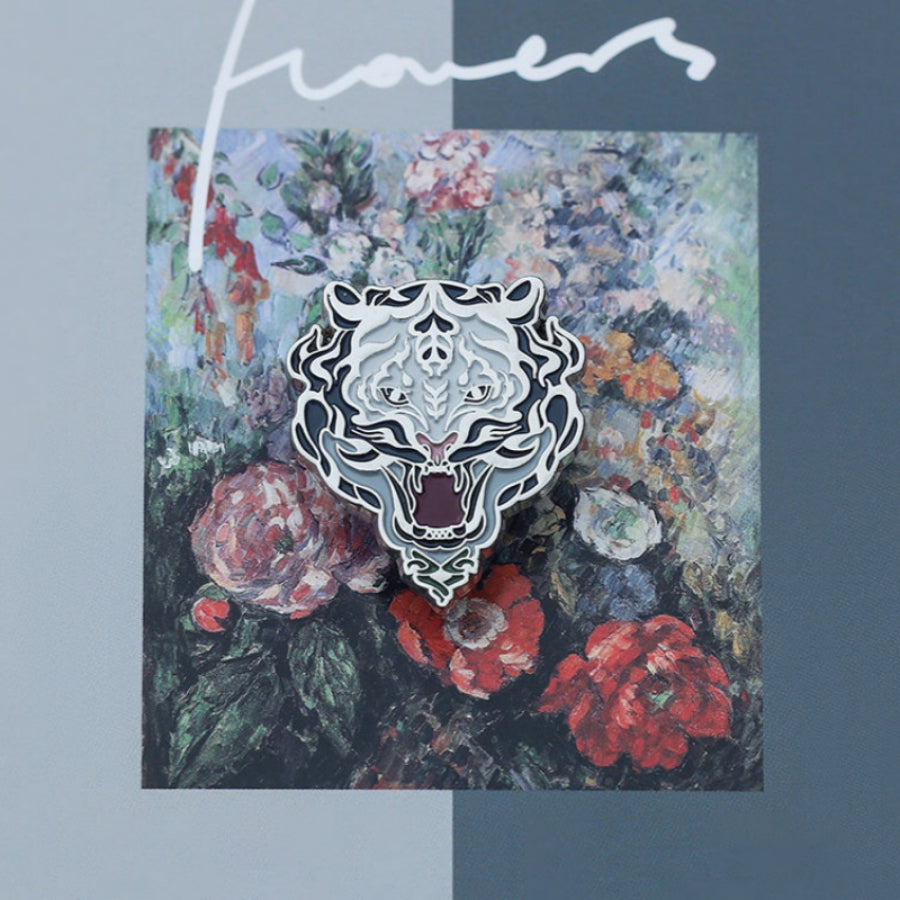 Weißer Tiger Metall Brosche Original Design Pin