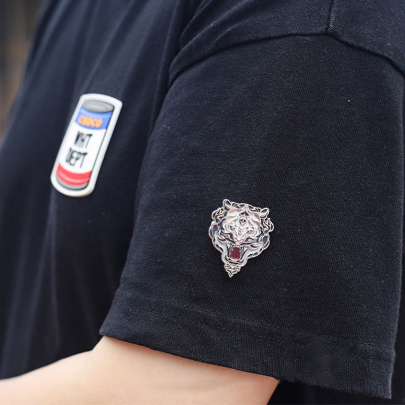 Weißer Tiger Metall Brosche Original Design Pin