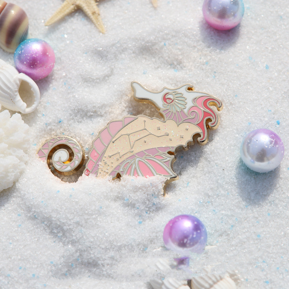 Virgo Constellation Brooch Zodiac Badge Gift for Her or Him-4