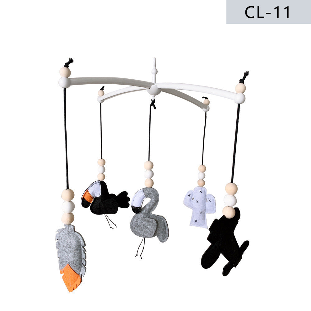 New Born Baby Gifts Nordic Style Crib Felt Wind Chime