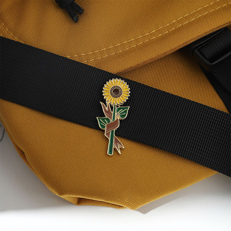 Sonnenblumenpflanze Brosche Männer und Frauen Trend Persönlichkeit Kreatives Pin Metal Badge