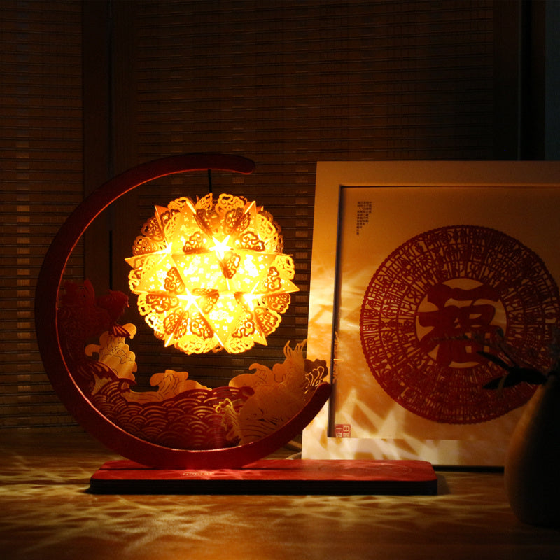 Neue Koi Paper Art Light DIY Kreative Origami Light Night Light Geburtstag Geschenkgeschenk Geschenk