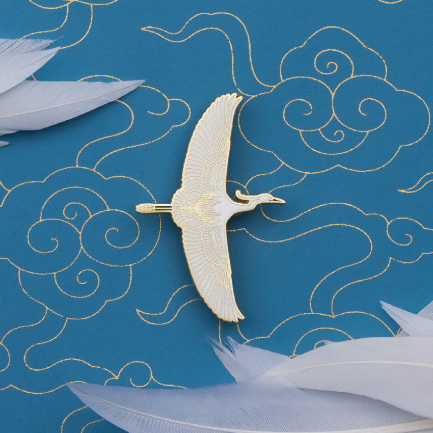 Daparo Egret Designer Original Broschen Promotion und Fortune Creative Badge