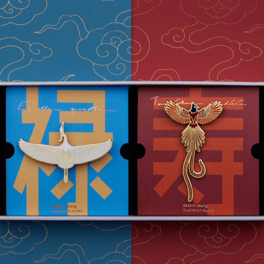 Daparo Egret Designer Original Broschen Promotion und Fortune Creative Badge