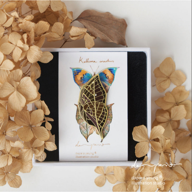 Toter Blatt Schmetterling Brosche kreatives Originalabzeichen