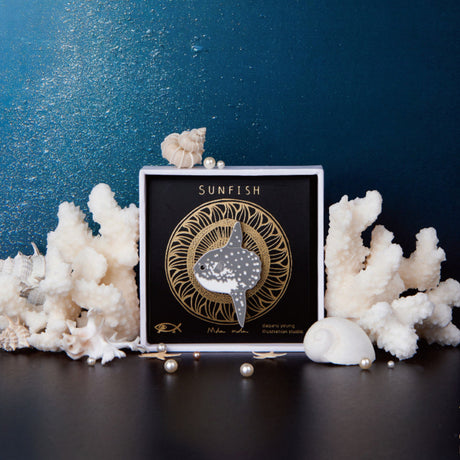 Mondfisch kreativ original Brosche Paar Schmuck Vadge Pin