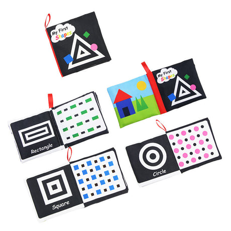 Baby Visuelle Aufregung Tuch Buch Montessori Aufklärung Buch Kleinkind Sensorischen Spielzeug