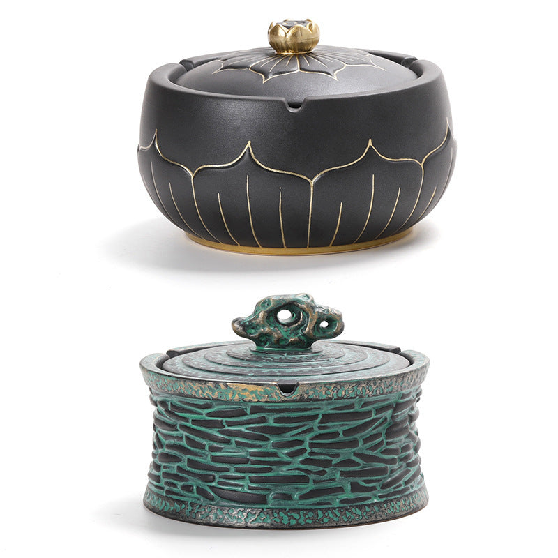 Aschenbecher kreativer Persönlichkeitstrend mit Cover