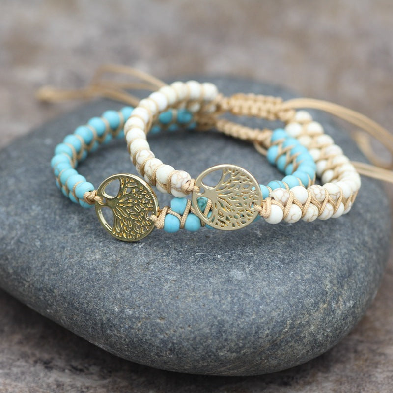 Armband Yoga Armband -Schnur Armband Baum des Lebens Charme
