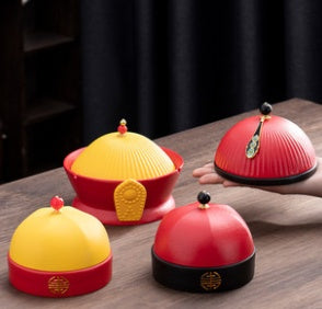 Offizieller Hut Aschenbecher Kreatives Home Office Persönlichkeit Trend Wohnzimmer Chinesische Anti-Fliege-Asche-staubsichere Keramik