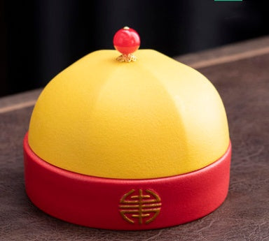 Offizieller Hut Aschenbecher Kreatives Home Office Persönlichkeit Trend Wohnzimmer Chinesische Anti-Fliege-Asche-staubsichere Keramik