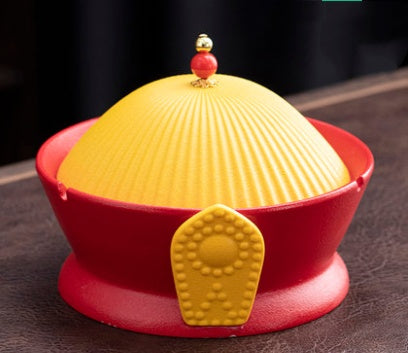 Offizieller Hut Aschenbecher Kreatives Home Office Persönlichkeit Trend Wohnzimmer Chinesische Anti-Fliege-Asche-staubsichere Keramik