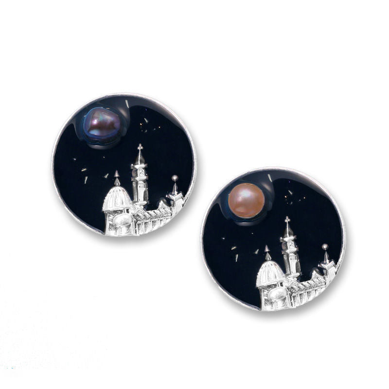 Mode Vintage Florence Perle Emaille Brosche