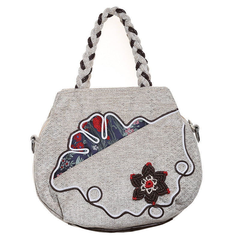 Ethnic Style Handbag Shoulder Bag Literature and Art Shoulder Bag Messenger Bag