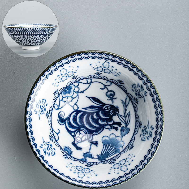 Pu Er Teacup Blue And White Porcelain Teacup