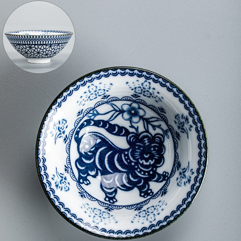 Pu Er Teacup Blue And White Porcelain Teacup