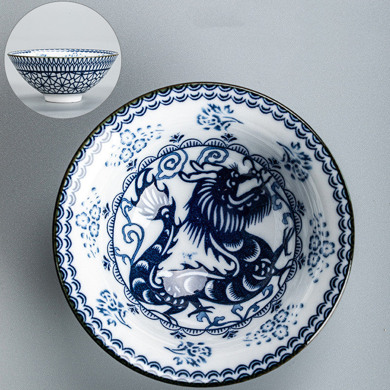 Pu Er Teacup Blue And White Porcelain Teacup