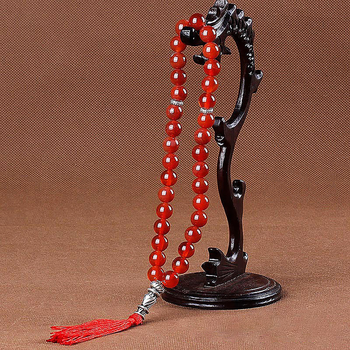 Agate Crystal Jade Beaded Bracelet 10mm Unisex Stretch Design-3